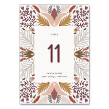Boho Folk Botanical Frame Mariage