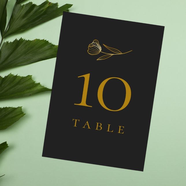 Numéro De Table Boho végétal Mariage minimal (Créateur téléchargé)