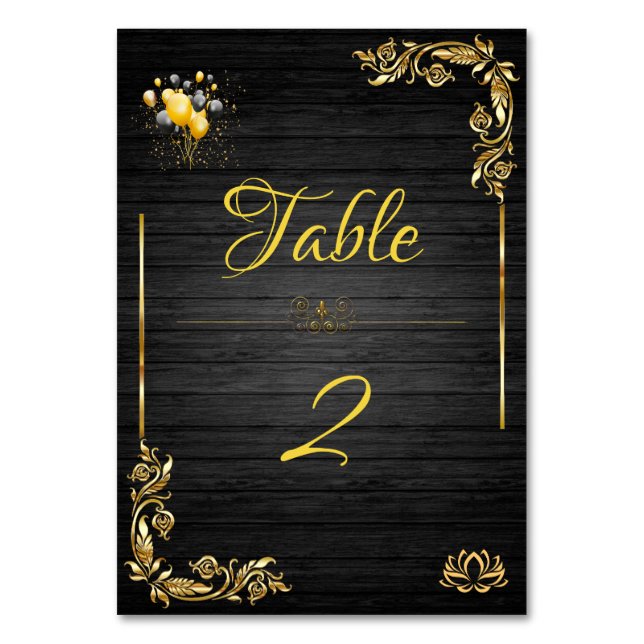 Numéro De Table Bois (Par défaut)