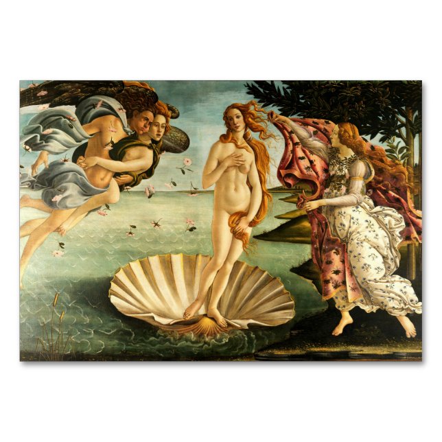 Numéro De Table Botticelli Naissance De La Peinture D'Art Renaissa (Devant)