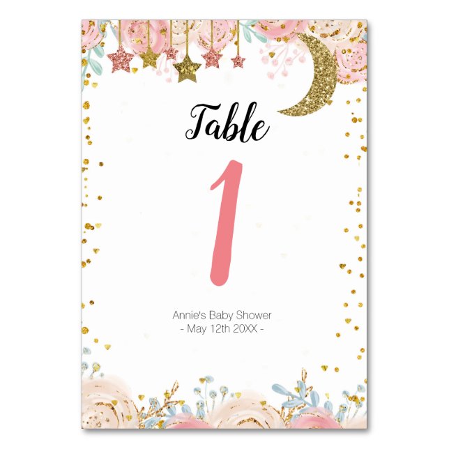 Numéro De Table Bricolage d'or Numéro de tableau (Par défaut)