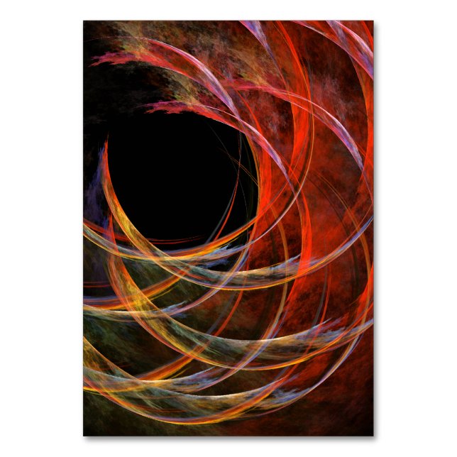Numéro De Table Briser le Cercle Vortex de Feu Art Abstrait (Par défaut)