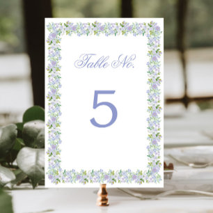 Numéro De Table Cadre floral de cottage romantique double face