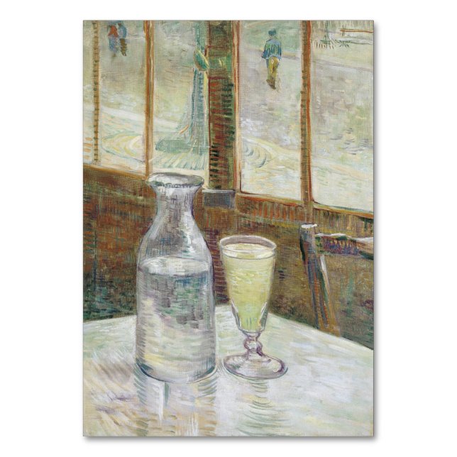 Numéro De Table Café Table avec Absinthe par Vincent Van Gogh (Par défaut)