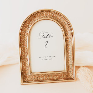 Numéro De Table Calligraphie Numéros de tableau Décor de réception