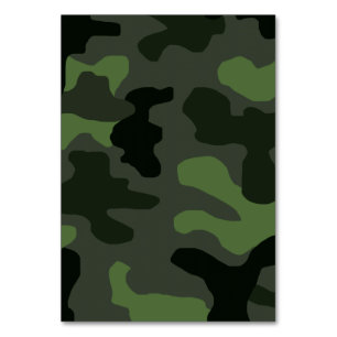 Numéro De Table camouflage gris vert foncé no.14 imprimer