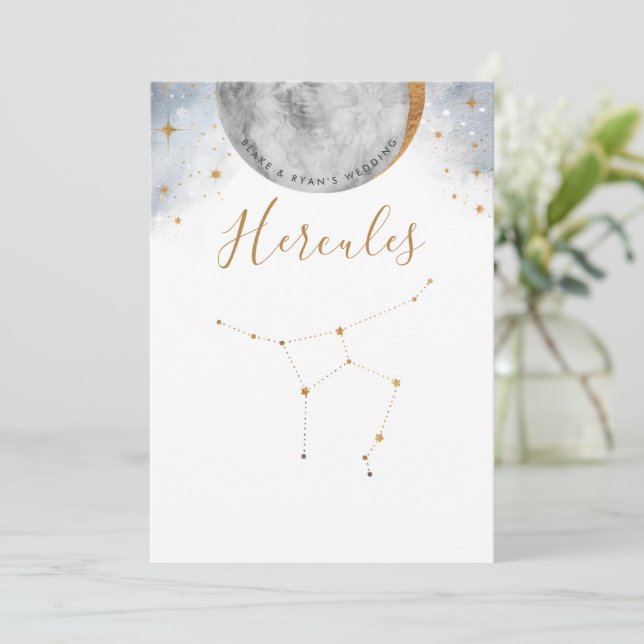 Numéro de table céleste, Constellation d'Hercules (Debout devant)