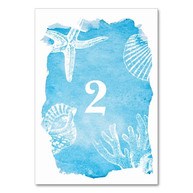 Numéro De Table Chaussures sur Mariage aquarelle Numéro de tableau (Par défaut)