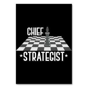 Numéro De Table Chef des échecs stratégiques   J'Ai Toujours Gagné