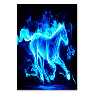 Numéro De Table Cheval rétro Impression de la toile de fond