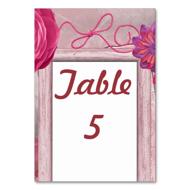 Numéro De Table Chic mauve (Par défaut)