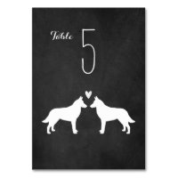 Chien Malinois Belge Silhouettes Réception de mari