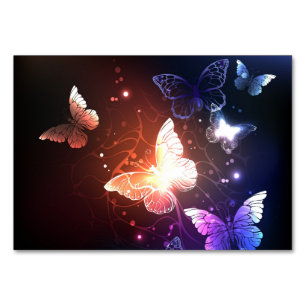 Numéro De Table Clowing Night Butterflies