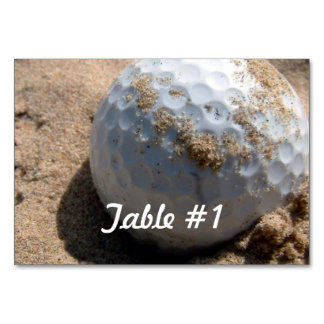 Numéro De Table Conception de parcours de golf