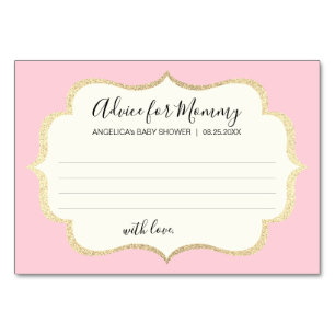 Numéro De Table CONSEILS POUR MOMMY Pink Gold FILLES Baby showers 