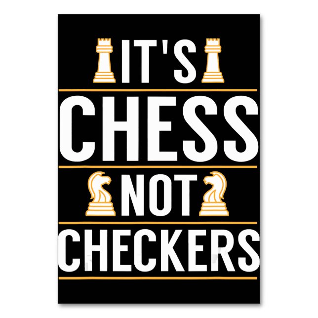 Numéro De Table cool ses échecs pas checkers chèques joueurs cadea (Par défaut)