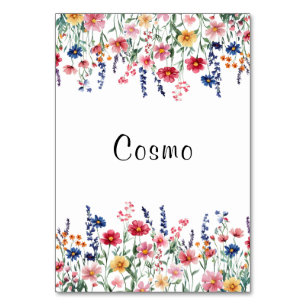 Numéro de table Cosmo fleur sauvage