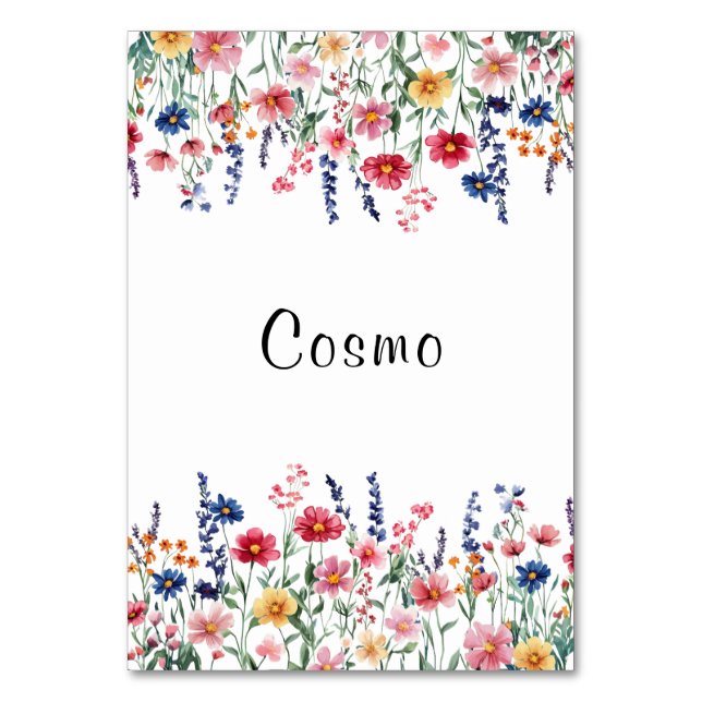Numéro de table Cosmo fleur sauvage (Par défaut)