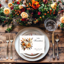 Coucher de soleil Autumn Floral grand Mariage