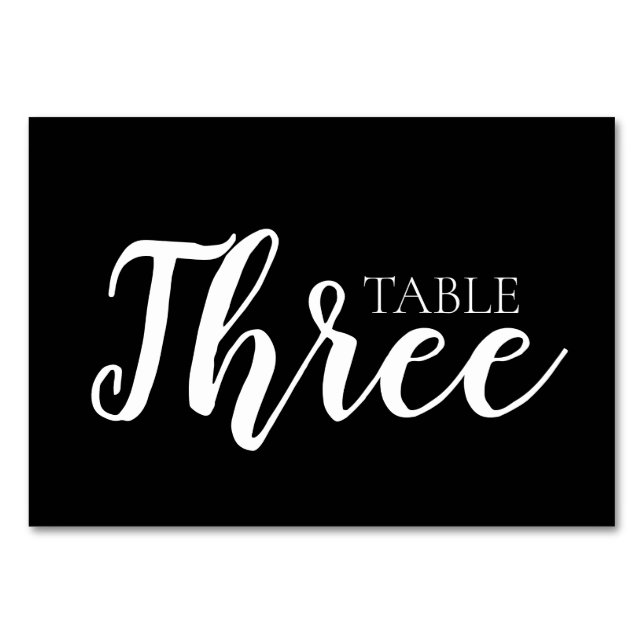 Numéro De Table Créer votre propre - Tableau 3 (Devant)