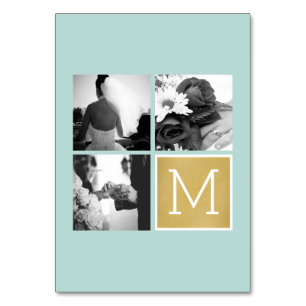 Numéro De Table Créez votre propre collection photo Mariage Monogr