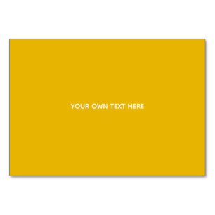 Numéro De Table Créez votre propre design personnalisé jaune