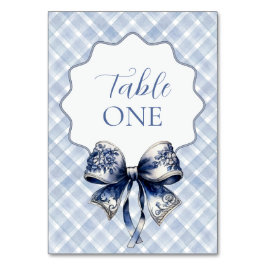 Numéro De Table Croquette bleue Numéro de tableau inspiré