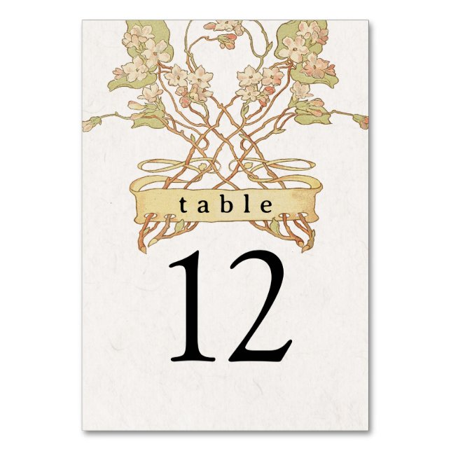Numéro de table de bannière florale (Par défaut)