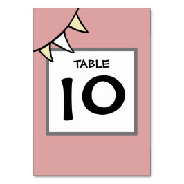 Numéro de table de Bunting de tracteur de Mariage