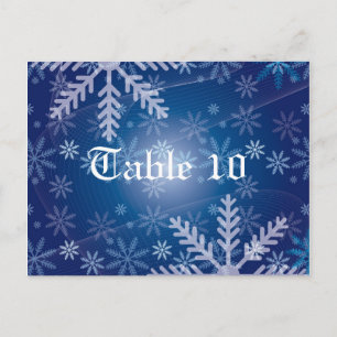 Numéro de table de fête de Noël