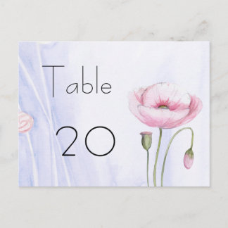 Numéro de table de jardin Carte postale
