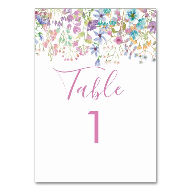 Numéro de table de la florale du champ (Par défaut)
