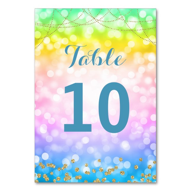 Numéro de table de la partie Anniversaire de enfan (Par défaut)