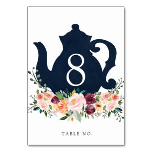 Numéro de table de la théière nuptiale