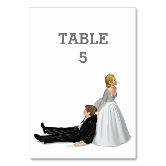 Numéro de table de l'Humour mariage (Par défaut)