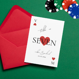 Numéro de table de mariage de casino de carte à jo