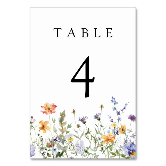 Numéro de table de mariage de jardin de fleurs sau (Par défaut)
