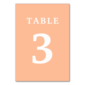 Numéro de table de Mariage de pêche