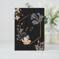 numéro de table de mariage fleuri bohème exclusif