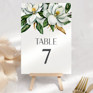 Numéro de table de mariage rustique à fleurs de ma