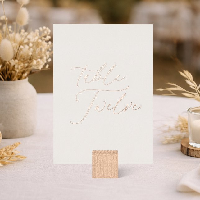Numéro de table de mariage Table Twelve | Vrai feu (Créateur téléchargé)