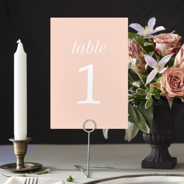 Numéro de table de mariage True Simplicity 2 Peach (Créateur téléchargé)