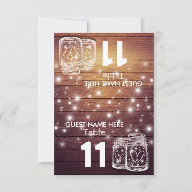 Numéro de table de placement de siège de mariage J (Devant)