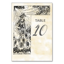 Numéro de table de princesse de conte de fées
