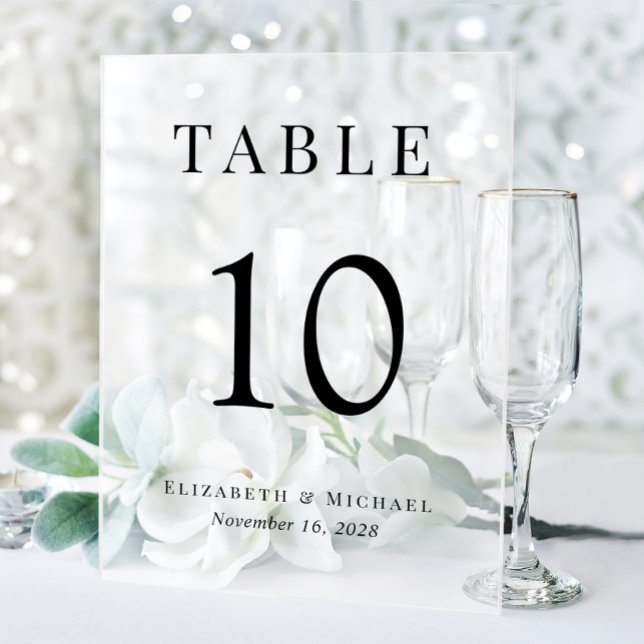 Numéro de table de réception de mariage élégant gi (Créateur téléchargé)