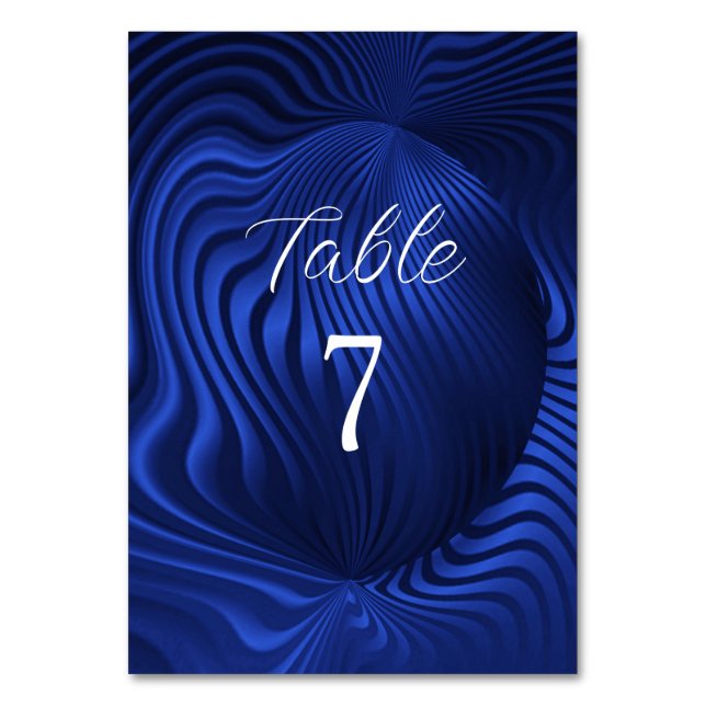 Numéro de table décorative de la Marine Bleue (Par défaut)