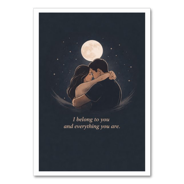 Numéro De Table Deep Love Illustration (Par défaut)