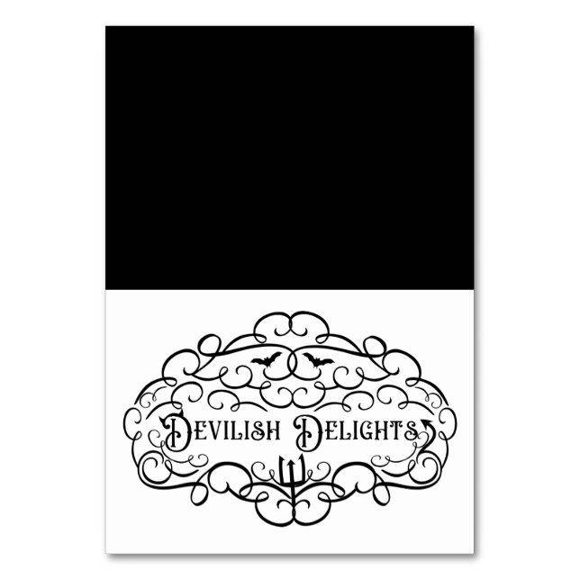 Numéro De Table Délices Diaboliques Chapiteau de Nourriture Hallow (Par défaut)