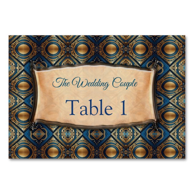 Numéro De Table Design moderne égyptien, islamique, arabe et afric (Devant)