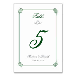 Numéro de table Destination Irlande